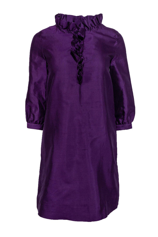 Current Boutique-Kate Spade - Purple Silk & Cotton Shift Dress Sz XS