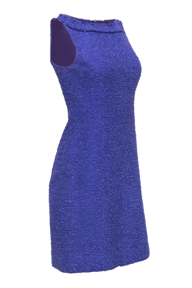 Current Boutique-Kate Spade - Purple Tweed Sleeveless Sheath Dress Sz 4