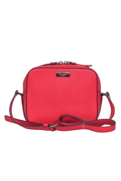 Current Boutique-Kate Spade - Red Leather Square Crossbody