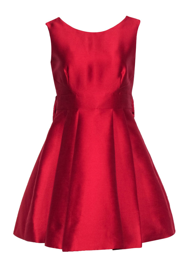 Kate Spade - Red Sleevelss Open Bow Back Fit & Flare Dress Sz 8 – Current  Boutique