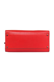 Current Boutique-Kate Spade - Red Textured Leather Convertible Structured Satchel
