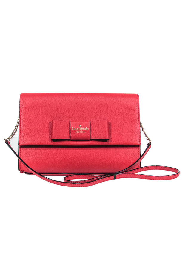 KATE SPADE NEW YORK Red Leather Bag/Purse RN 0102760/CA 57710 Excellent!  w/box | eBay