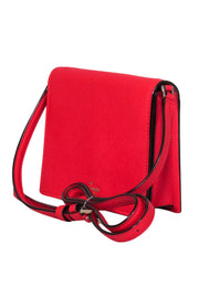 Current Boutique-Kate Spade - Red Textured Leather Square Crossbody Bag