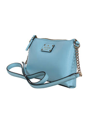 Current Boutique-Kate Spade - Robin Egg Blue Pebbled Leather "Declan" Crossbody