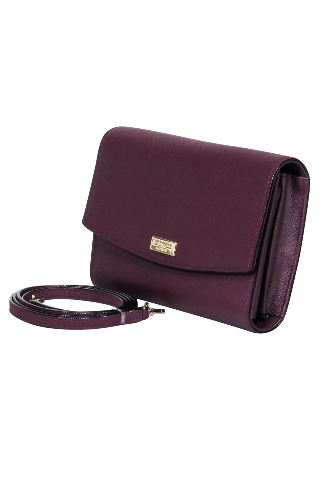 Kate Spade plum alligator outlet crossbody bag