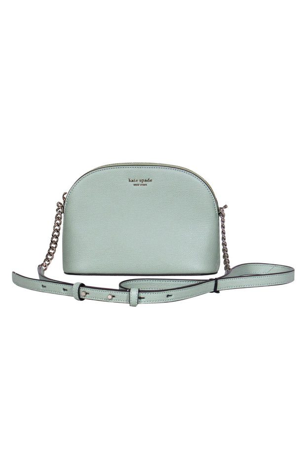 Current Boutique-Kate Spade - Small Pebbled Leather Mint Green Crossbody