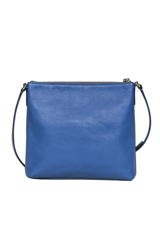 Current Boutique-Kate Spade - Smokey Blue Pebbled Leather Crossbody