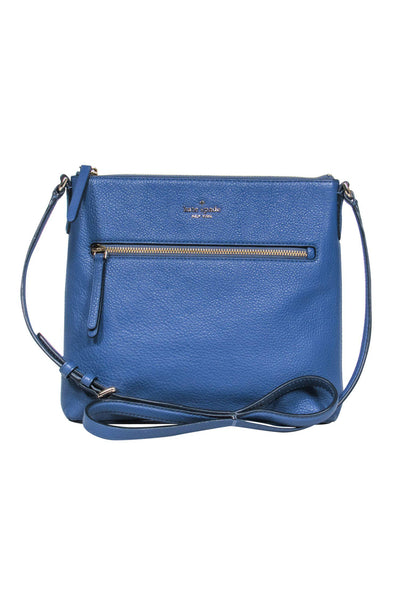 Current Boutique-Kate Spade - Smokey Blue Pebbled Leather Crossbody