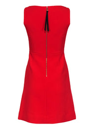 Current Boutique-Kate Spade - Tomato Red Sleeveless Boatneck Fit & Flare Dress Sz 0