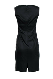 Current Boutique-Kay Unger - Black Notch Neckline Sheath Dress Sz 2