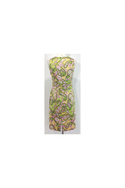 Current Boutique-Kay Unger - Paisley Print Cotton Sheath Dress Sz 6
