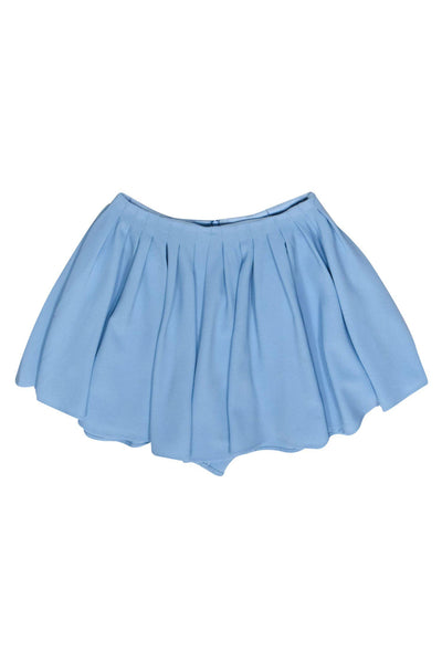 Current Boutique-Keepsake - Baby Blue Pleated Flared Shorts Sz M