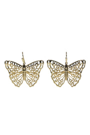 Current Boutique-Kendra Scott - Gold Butterfly Dangle Earrings