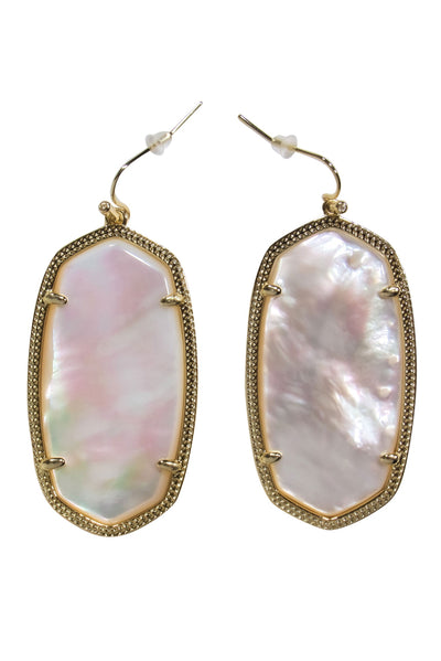 Current Boutique-Kendra Scott - Gold & Mother of Pearl "Danielle" Drop Earrings