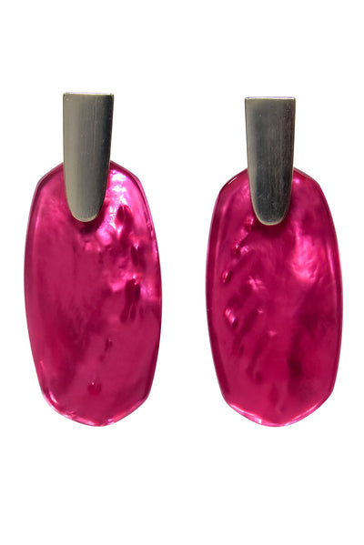 Current Boutique-Kendra Scott - Hot Pink Gemstone Earrings
