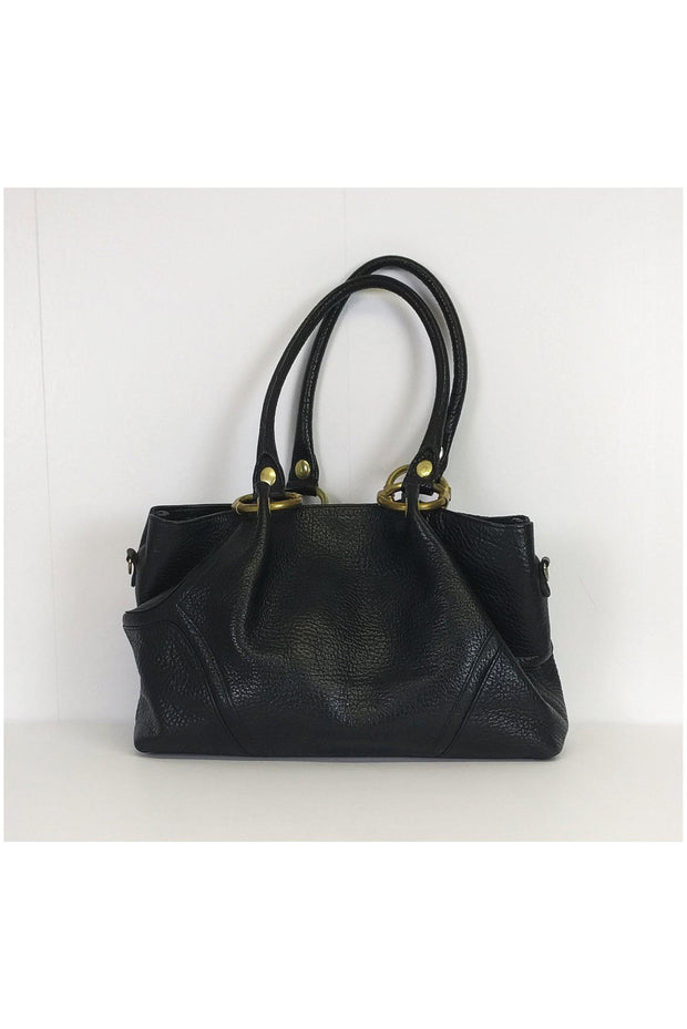 Current Boutique-Kenneth Cole - Black & Brass Shoulder Bag