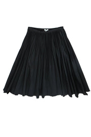 Current Boutique-Kenzo - Black Pleated A-Line Skirt Sz 6