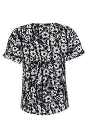 Current Boutique-Kenzo - Black & White Daisy Printed T-Shirt Sz 2