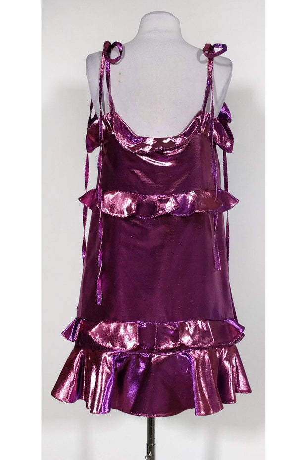 Current Boutique-Kenzo - Metallic Pink Strapped Dress Sz 6