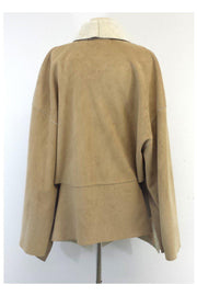 Current Boutique-Krizia Poi - Tan Faux-Shearling Jacket Sz L