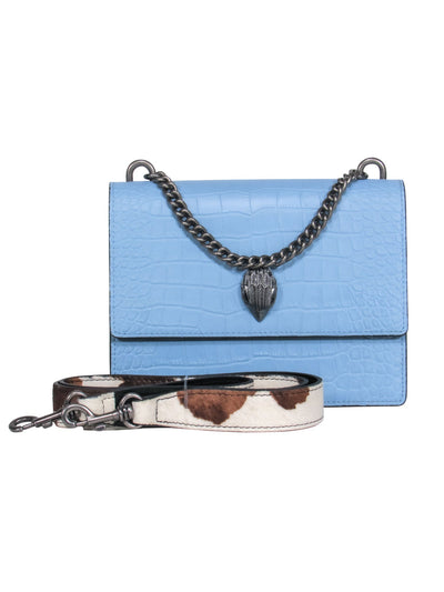 Current Boutique-Kurt Geiger – Light Blue Leather Crossbody Bag