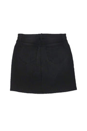 Current Boutique-L'Agence - Black Denim Lace-Up Skirt Sz 25