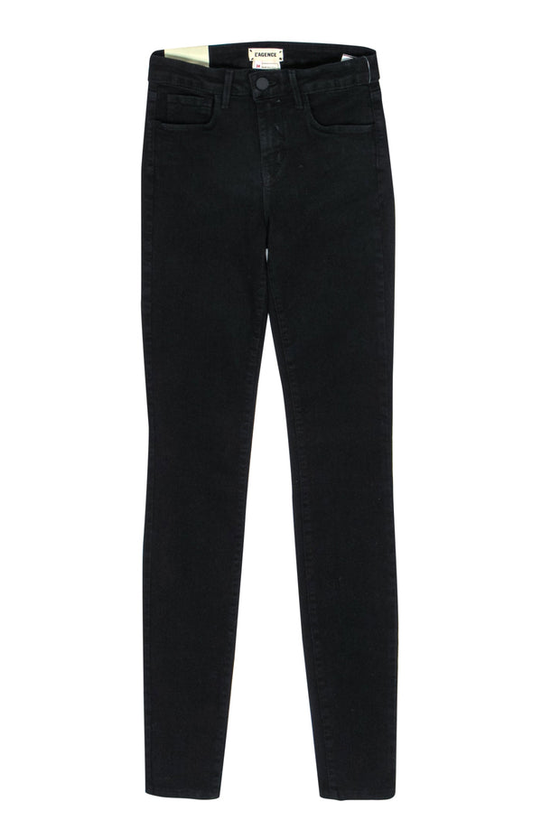 Current Boutique-L'Agence - Black Stretchy High Waisted Skinny Jeans Sz 24