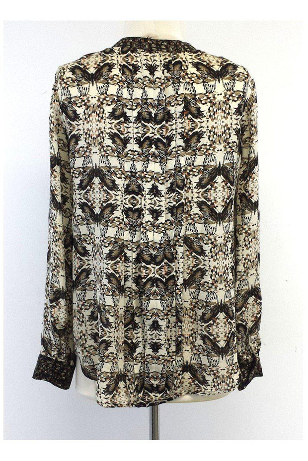 Current Boutique-L'Agence - Butterfly Print Silk Blouse Sz XS