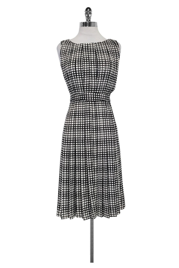 Current Boutique-L'Agence - Checkered Pleat Dress Sz 2