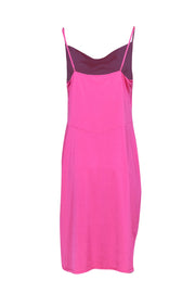 Current Boutique-L'Agence - Hot Pink Spaghetti Strap Midi Slip Dress Sz 10
