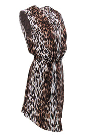 Current Boutique-L'Agence - Leopard Print Asymmetrical Dress Sz 8