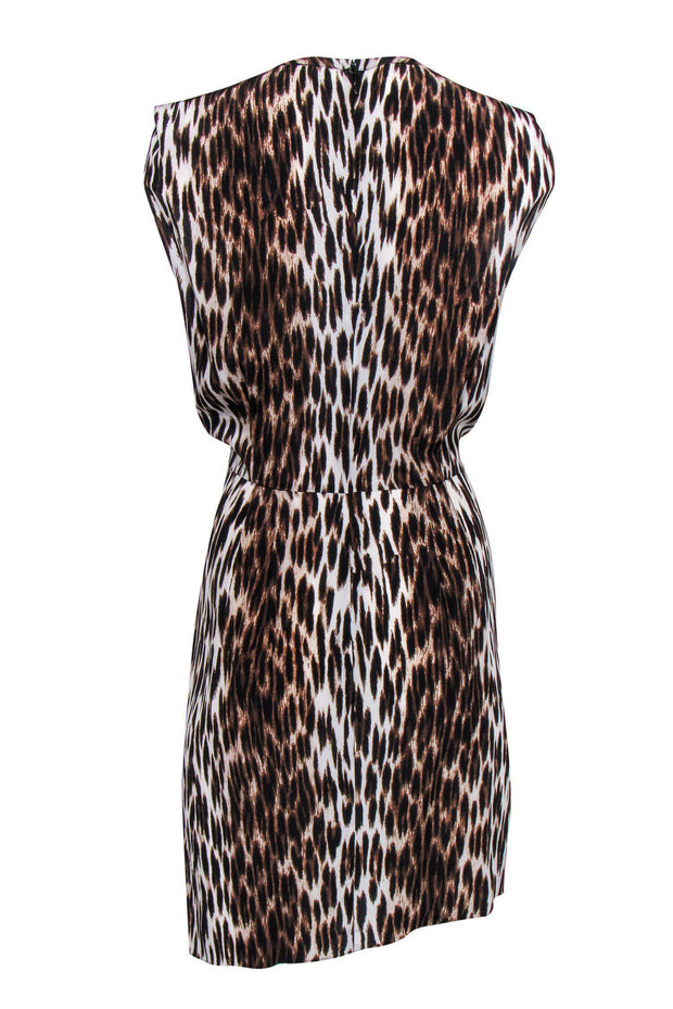 Current Boutique-L'Agence - Leopard Print Asymmetrical Dress Sz 8