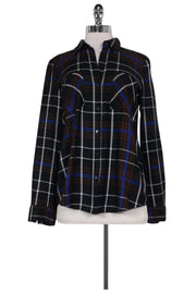 Current Boutique-L'Agence - Multi Plaid Denise Shirt Sz XS