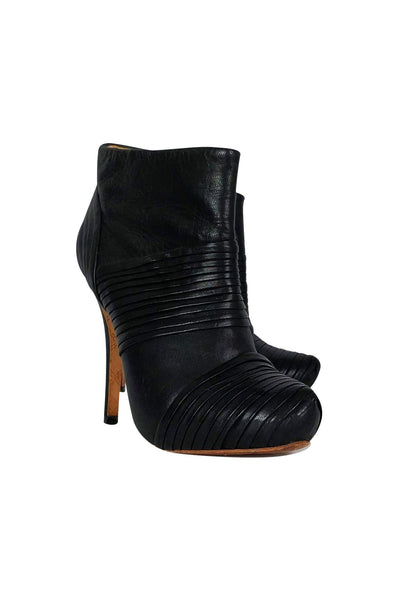 Current Boutique-L.A.M.B. - Black Leather Booties Sz 6
