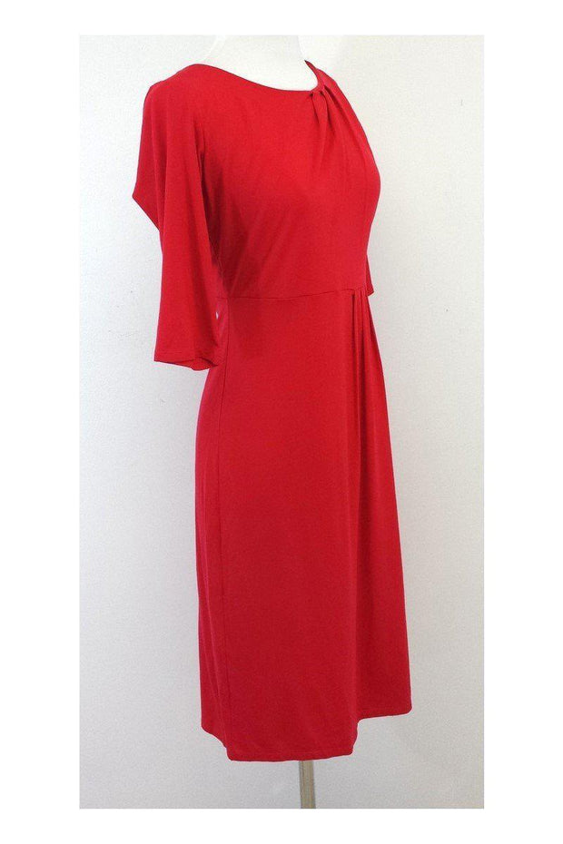 Current Boutique-L.K. Bennett - Lipstick Red 3/4 Sleeve Jersey Dress Sz 6