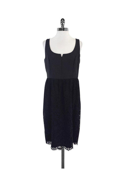 Current Boutique-L.K. Bennett - Peppa Black Lace Dress Sz 8