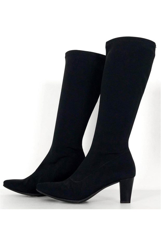Current Boutique-La Canadienne - Black Neoprene Boots Sz 10