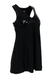 Current Boutique-LaROK - Black Sleeveless Mini Dress w/ Sequin Bust Sz XS