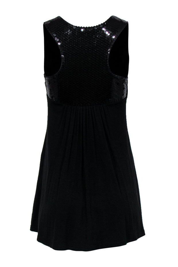 Current Boutique-LaROK - Black Sleeveless Mini Dress w/ Sequin Bust Sz XS