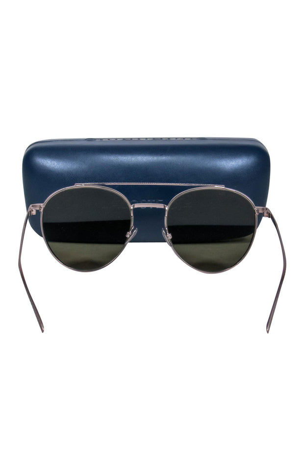 Current Boutique-Lacoste - Brass Embossed Aviator Sunglasses
