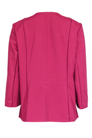 Current Boutique-Lafayette 148 - Berry Pink "Sangria" Moto-Style Jacket Sz 8