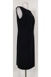 Current Boutique-Lafayette 148 - Black Structured Sheath Dress Sz 10