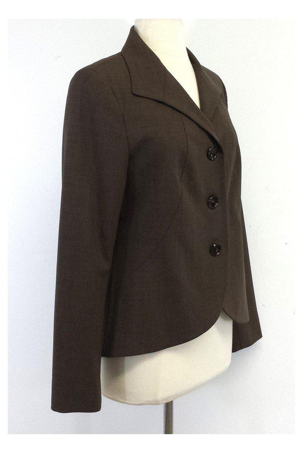 Current Boutique-Lafayette 148 - Brown Wool Jacket Sz 8