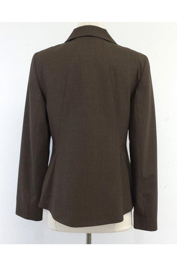 Current Boutique-Lafayette 148 - Brown Wool Jacket Sz 8