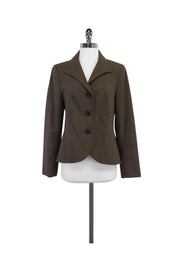 Current Boutique-Lafayette 148 - Brown Wool Jacket Sz 8