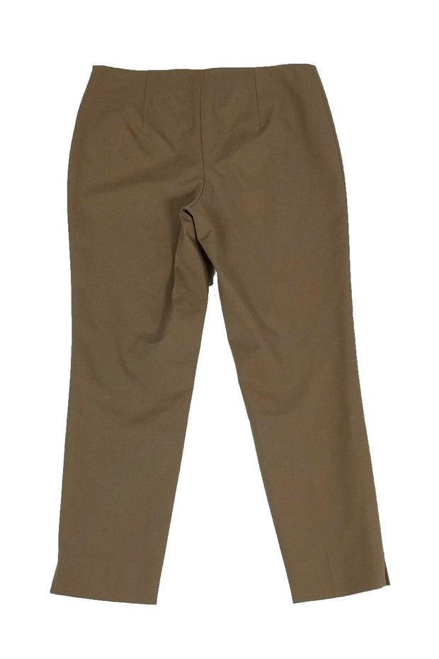 Current Boutique-Lafayette 148 - Chai Tan Brown Cropped Trousers Sz 6