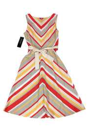 Current Boutique-Lafayette 148 - Chevron Striped Dress Sz 0