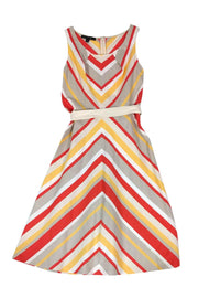 Current Boutique-Lafayette 148 - Chevron Striped Dress Sz 0