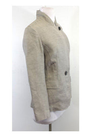 Current Boutique-Lafayette 148 - Grey Cotton & Hemp Jacket Sz 2