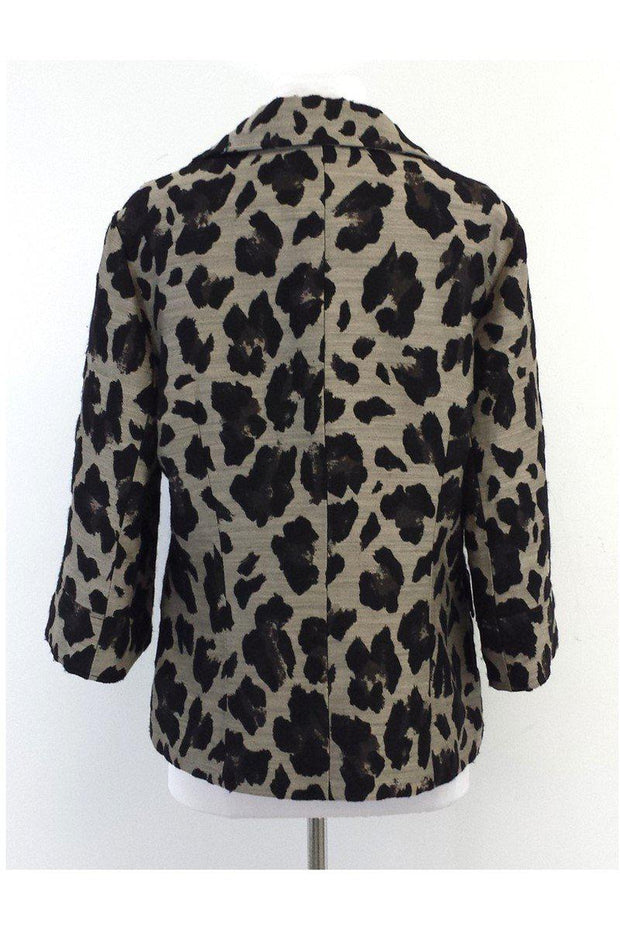 Current Boutique-Lafayette 148 - Grey Leopard Print Jacket Sz 12